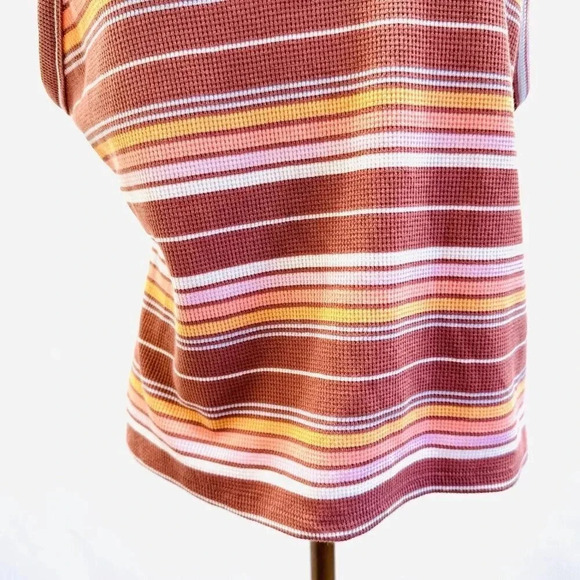 NWT SO GOODS FOR LIFE Juniors Sleeveless Pullover V-Neck Striped Shirt Size XL - Picture 5 of 9